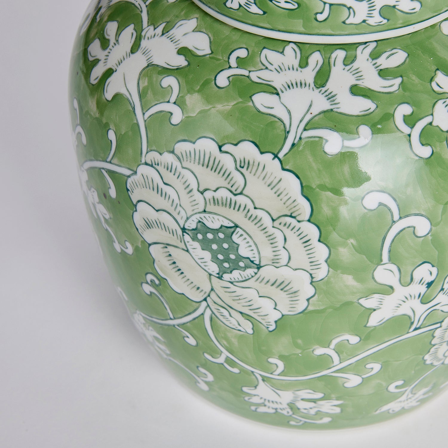Imperial Lotus Lidded Jar