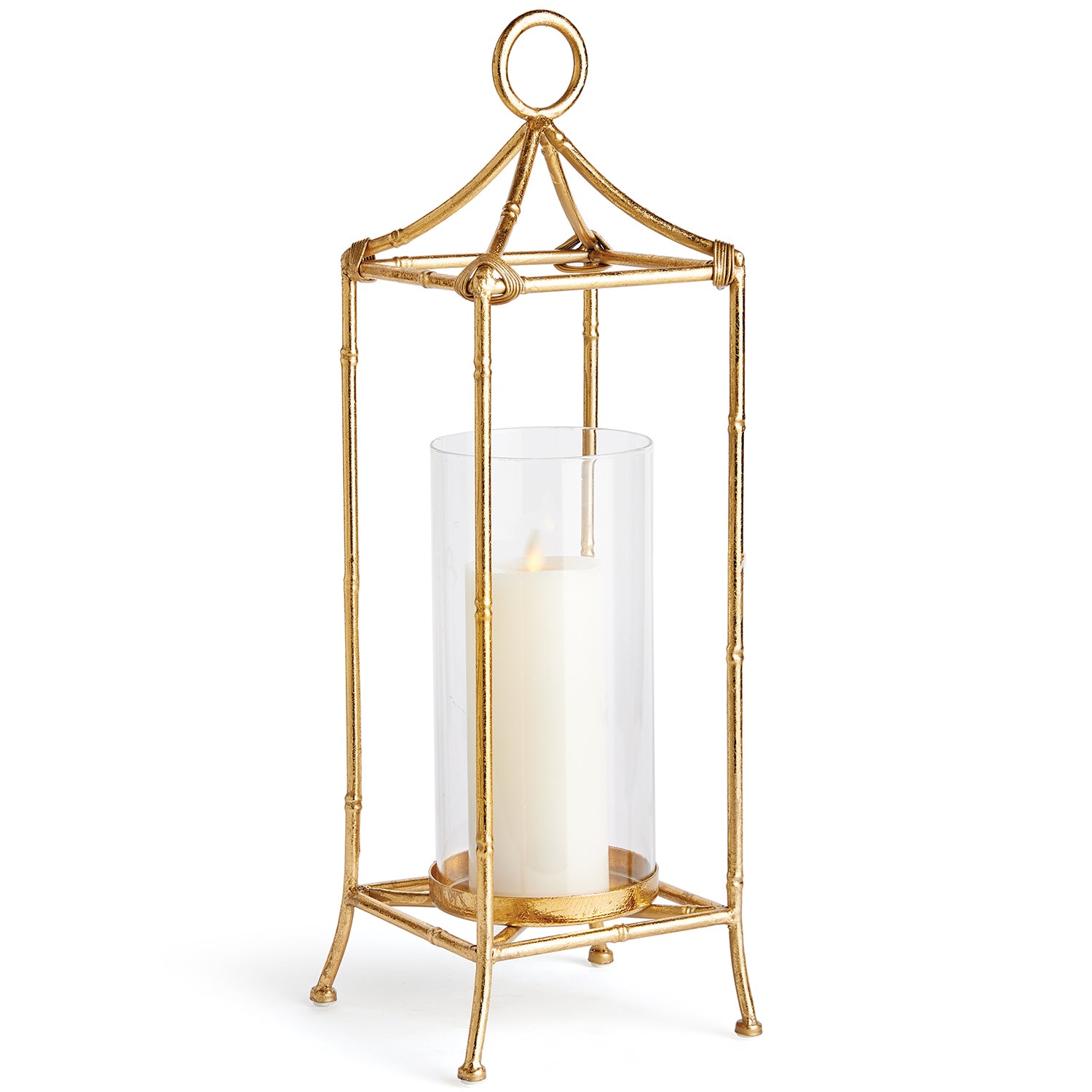 Daphne Gold Candle Lantern