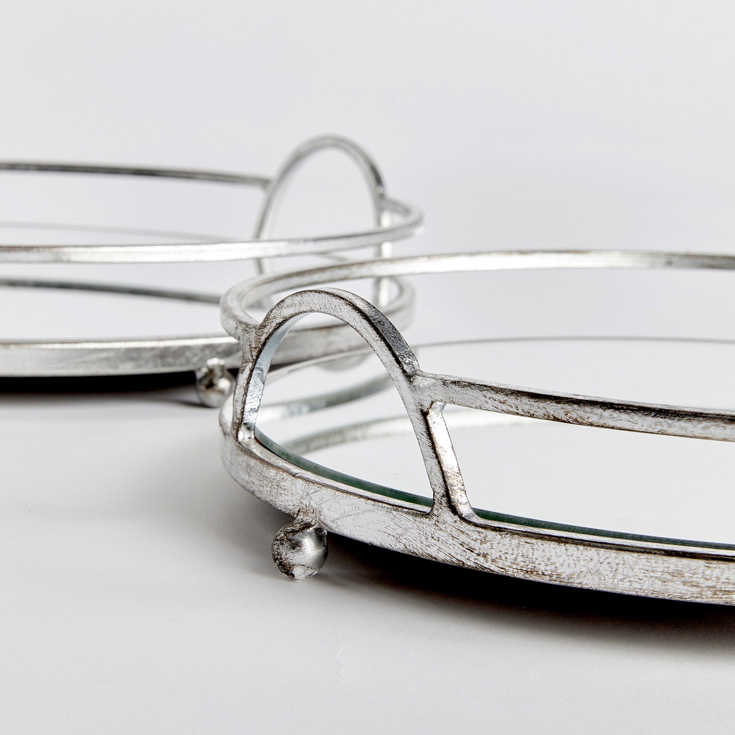 Hudson Mirrored Tray Set of 2