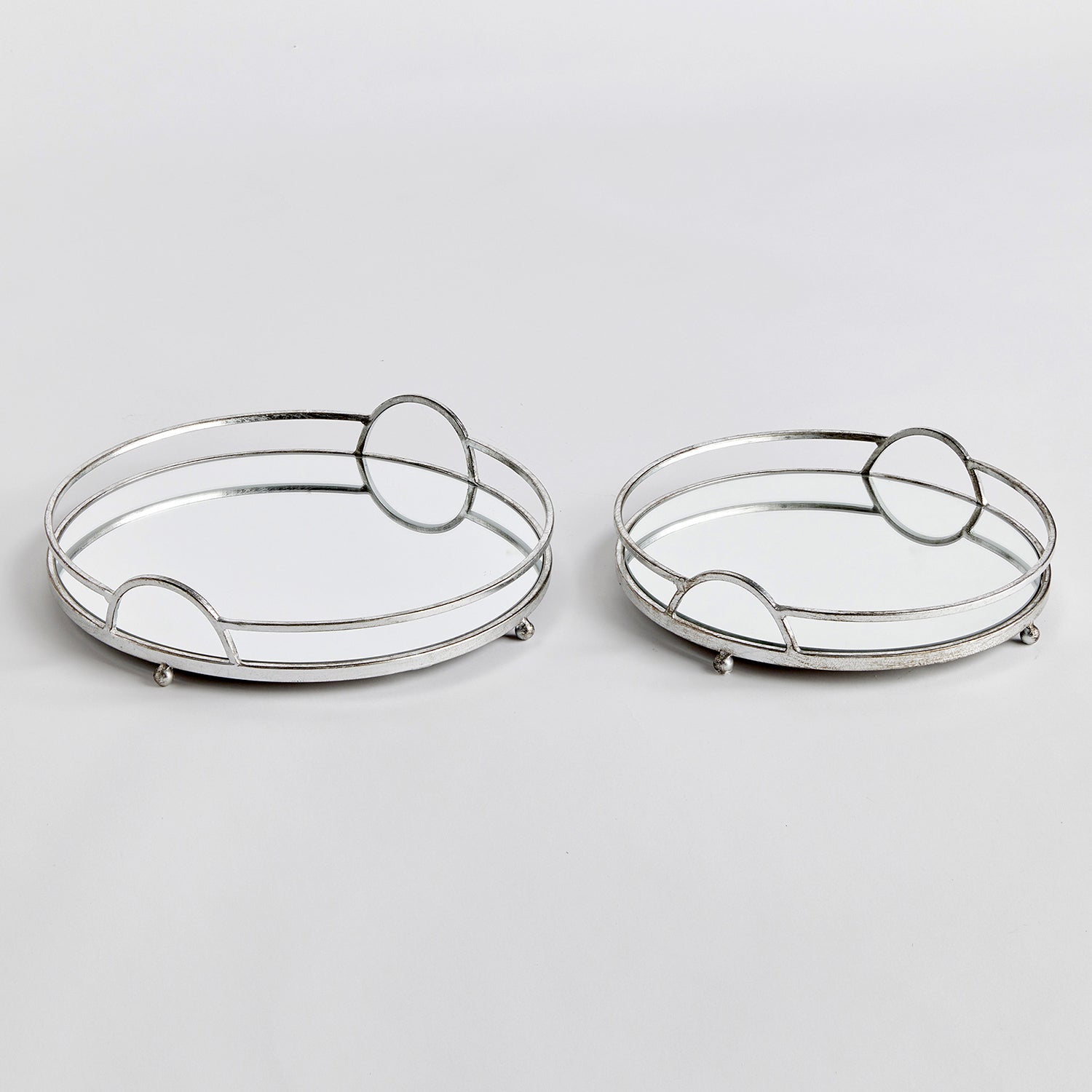 Hudson Mirrored Tray Set of 2