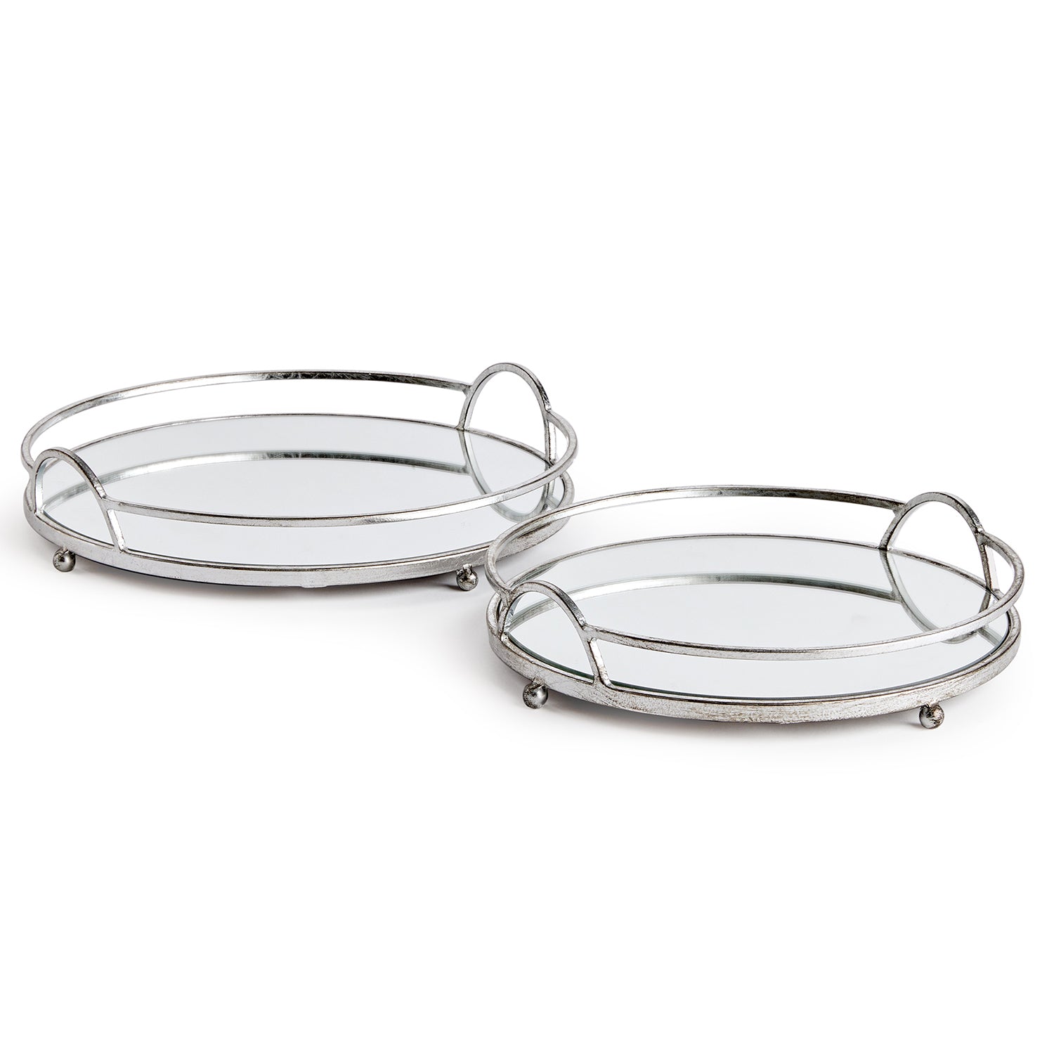 Hudson Mirrored Tray Set of 2