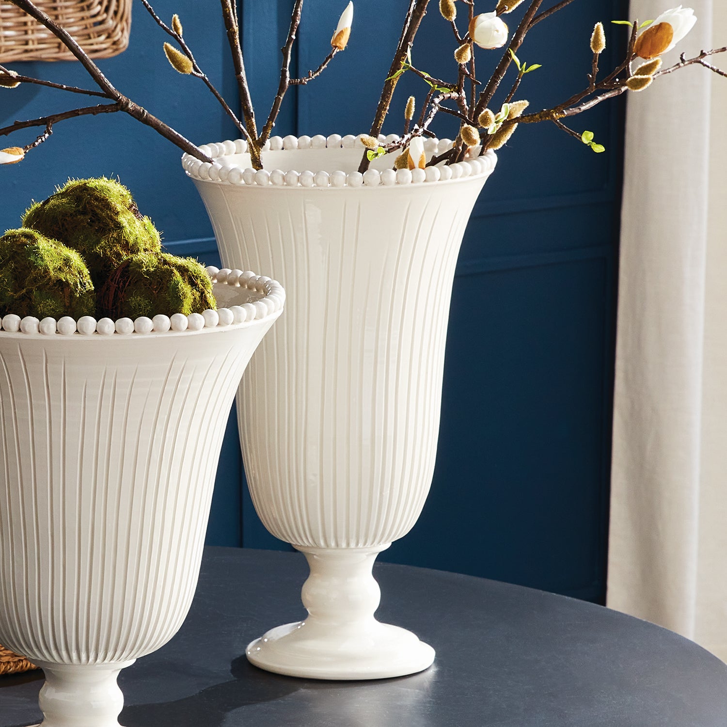 Perla White Vase