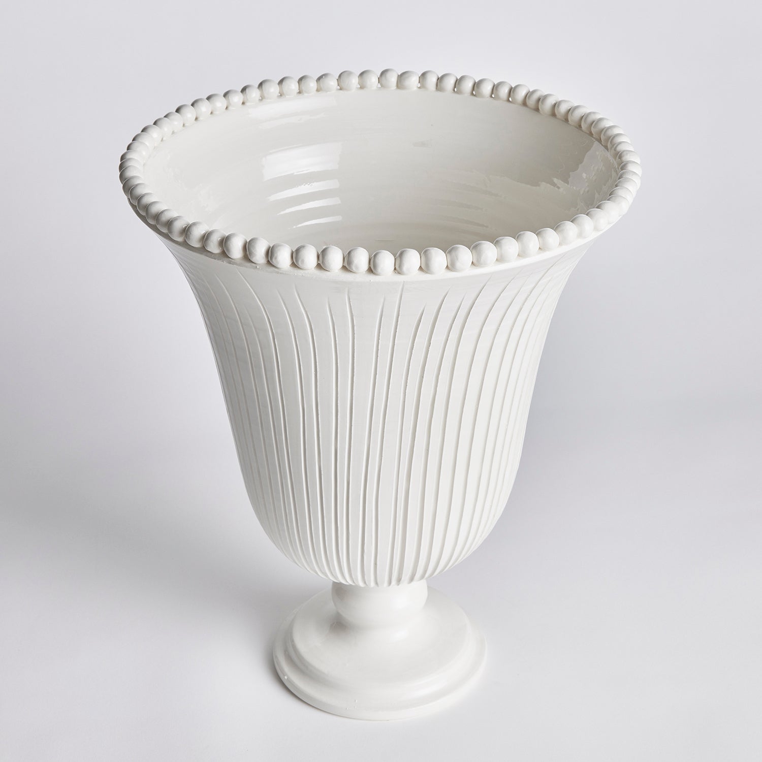 Perla White Vase
