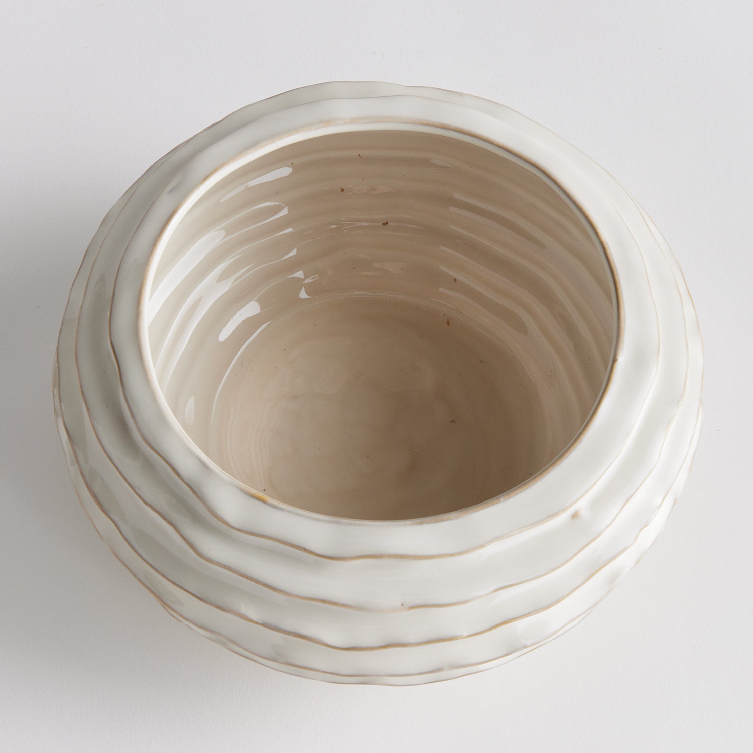 Avani White Decorative Bowl