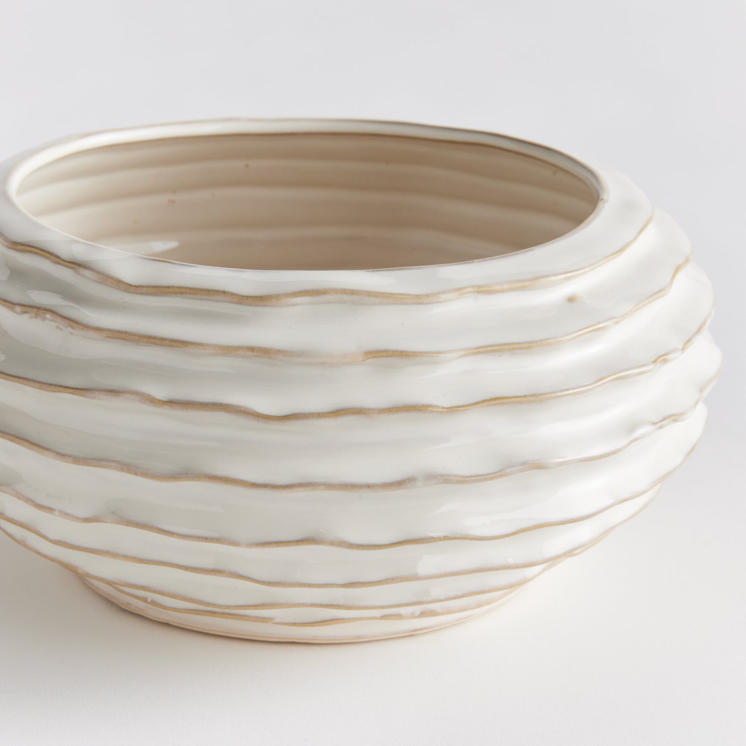 Avani White Decorative Bowl
