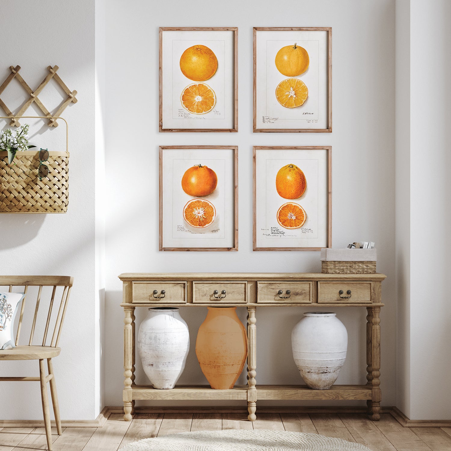Citrus Study Set of 4