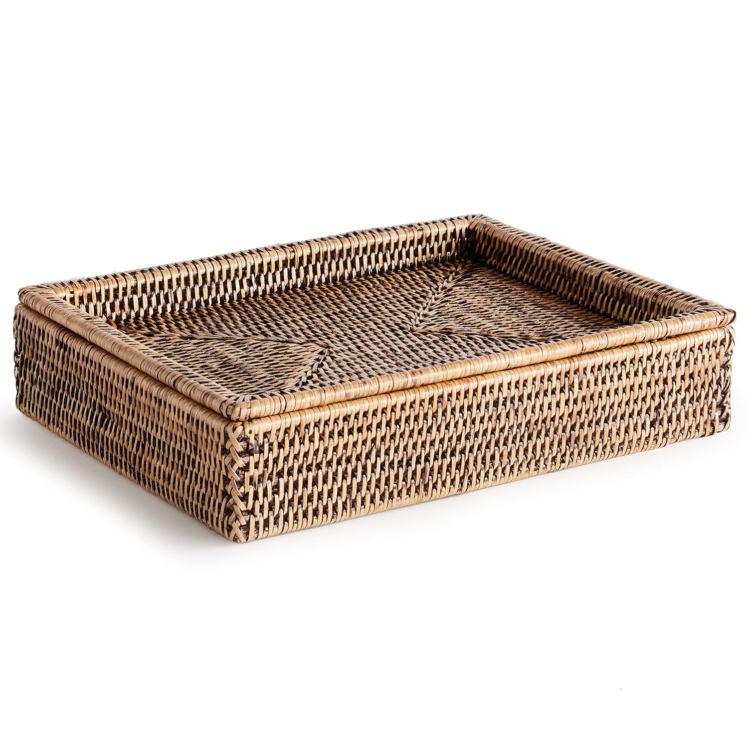 Burma Rattan Lidded Letter Box
