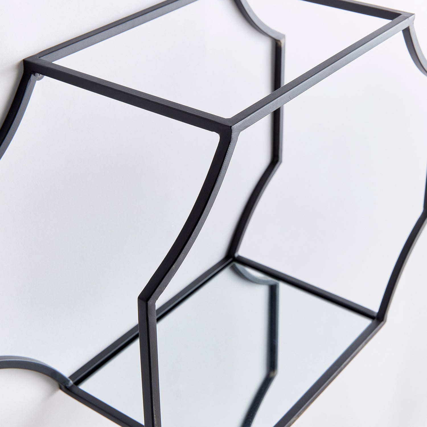 Hudson Mirrored Wall Shelf Set of 3