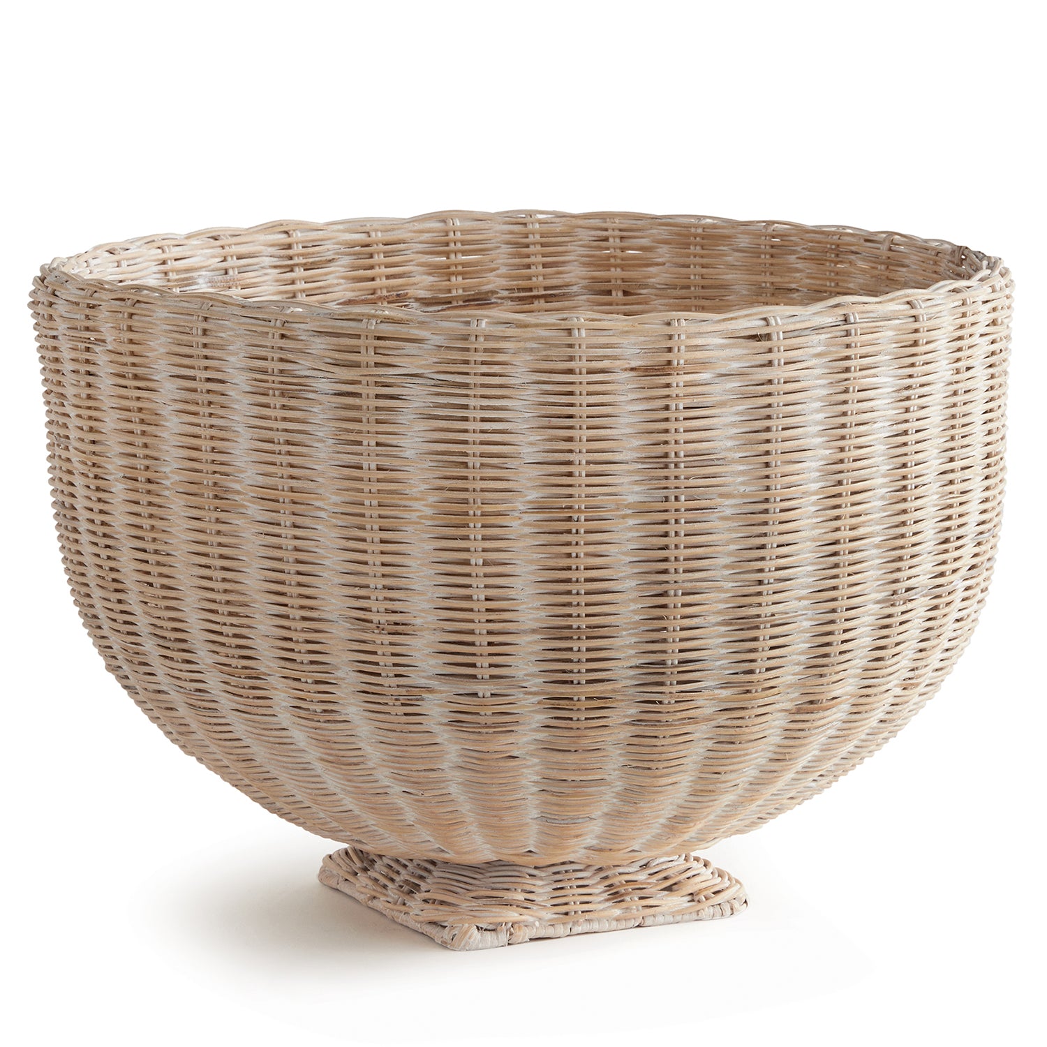Charleston Rattan Footed Bowl