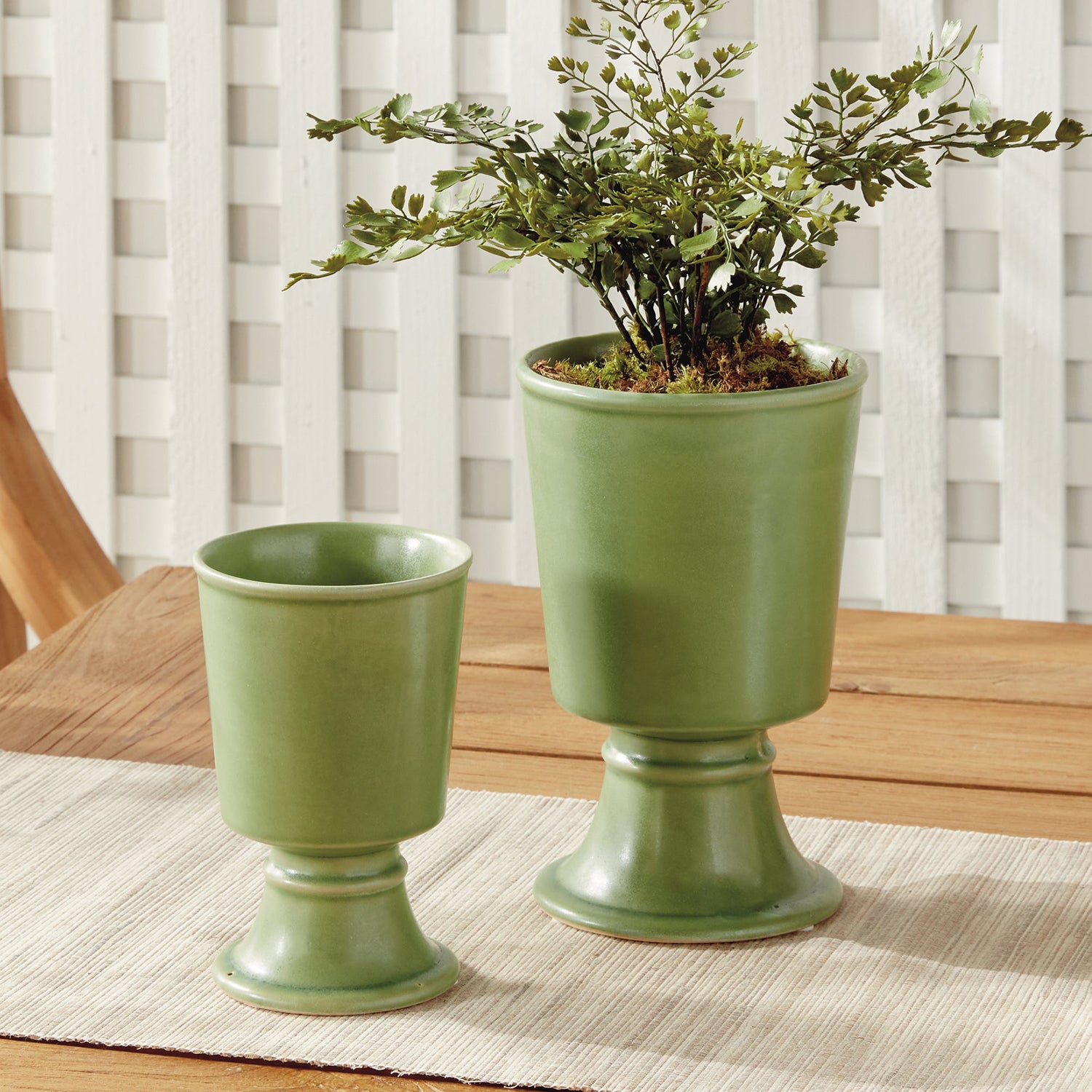 Kelcy Footed Cachepot Set of 2
