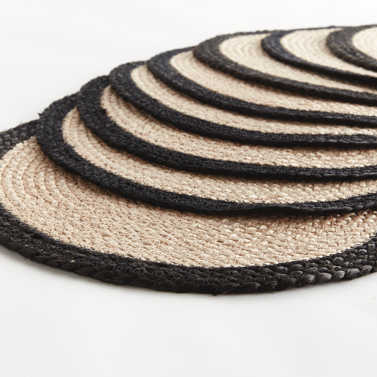 Jute Coil Round Placement Set of 8