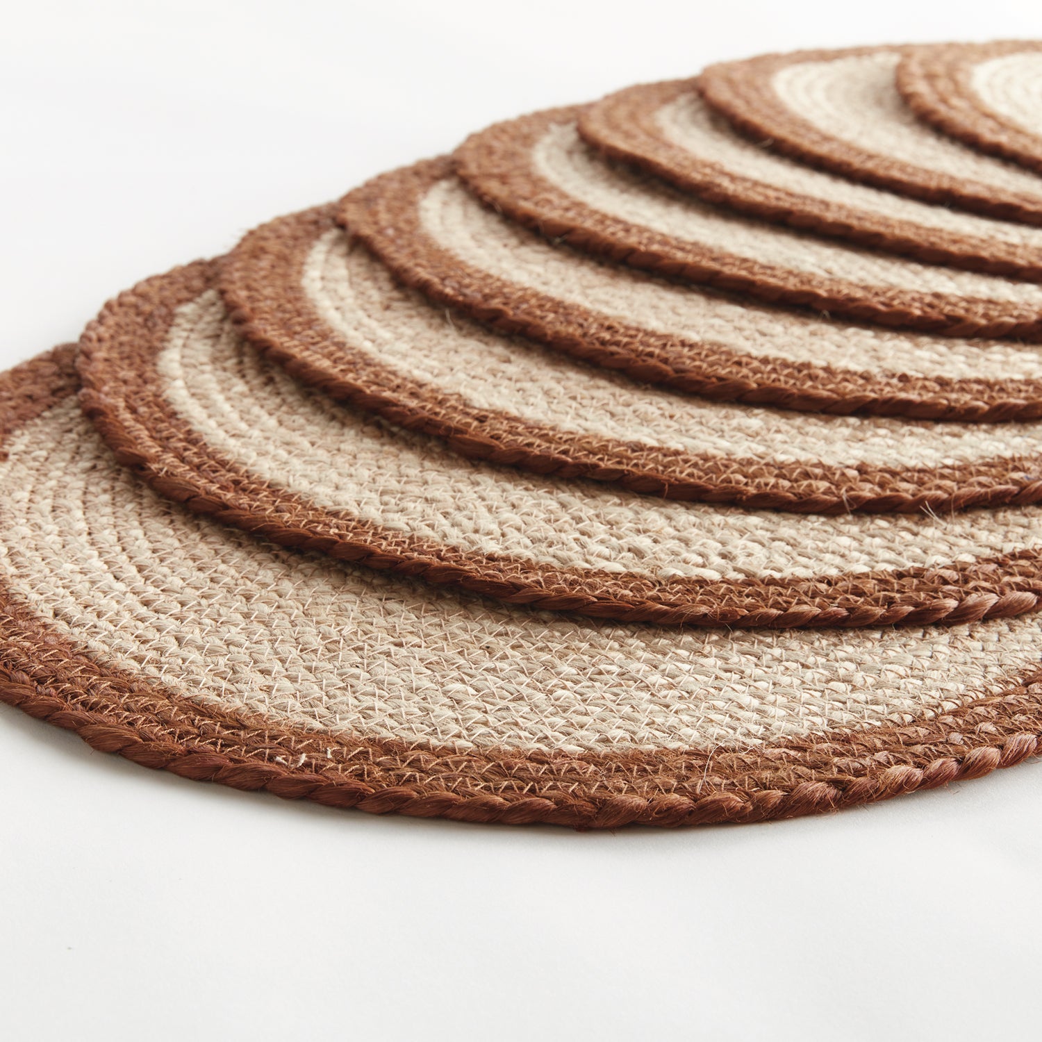 Jute Coil Round Placement Set of 8