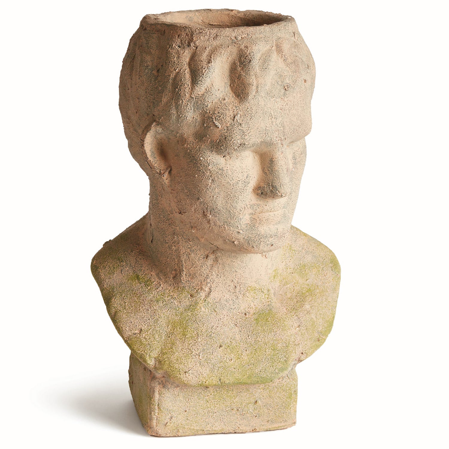 Weathered Garden Male Bust Planter