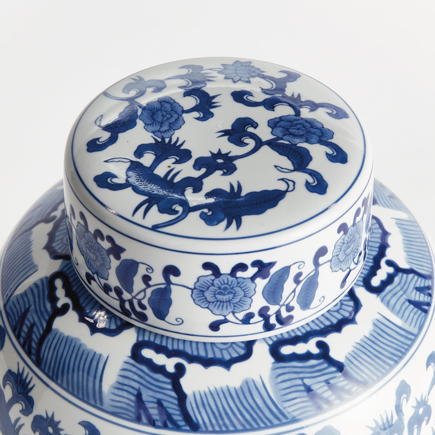 Barclay Butera Dynasty Blossom Lidded Jar