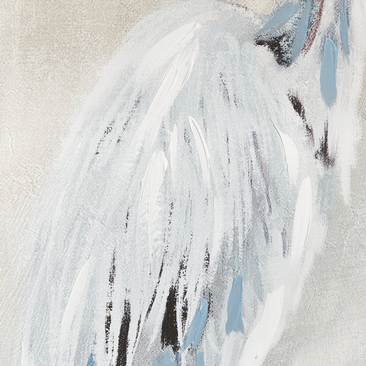 Heron Pair Hand Embellished Giclees Set of 2