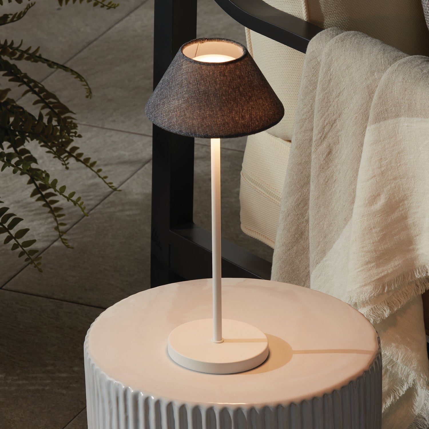 Alluna LED Linen Shade Cordless Lamp