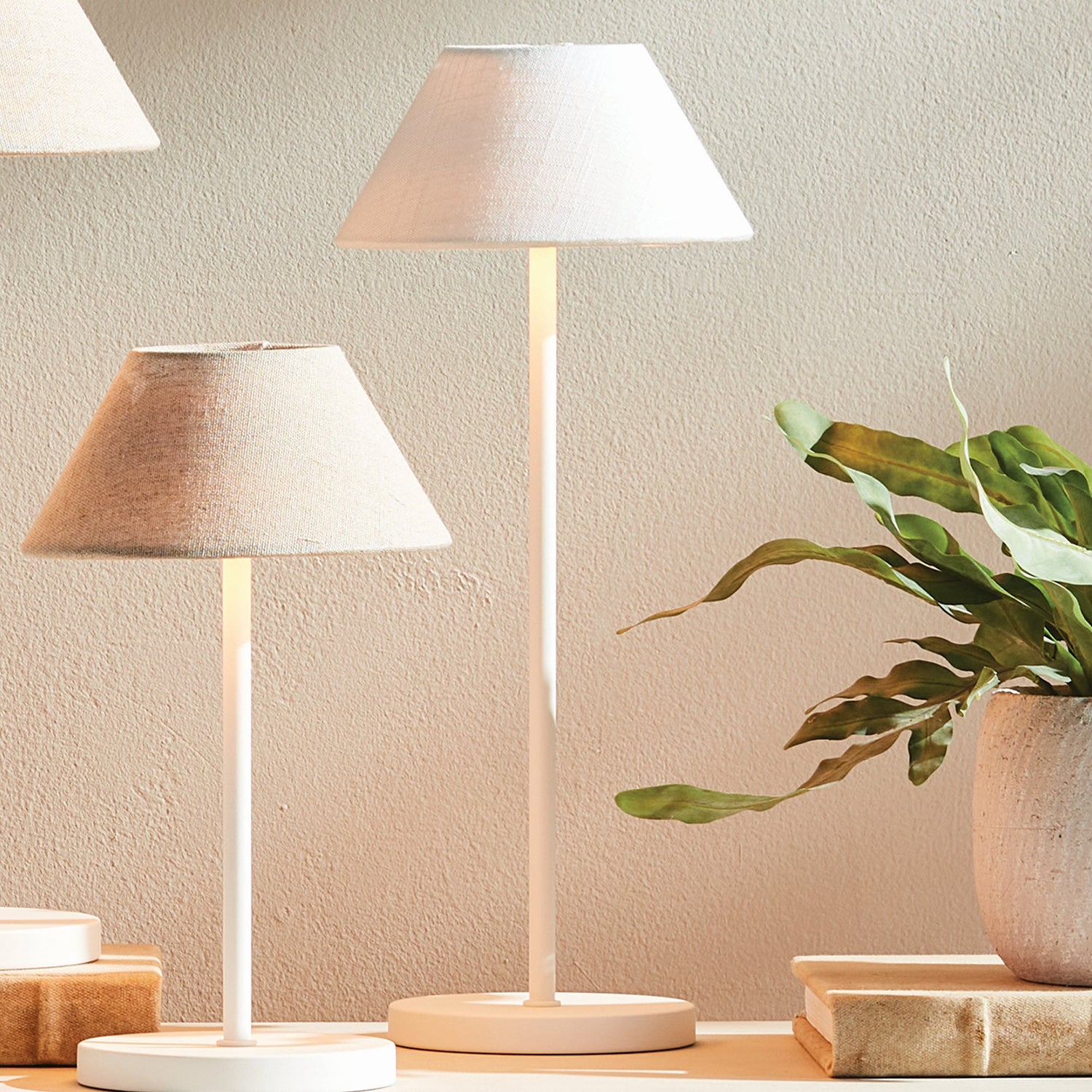 Alluna LED Linen Shade Cordless Lamp