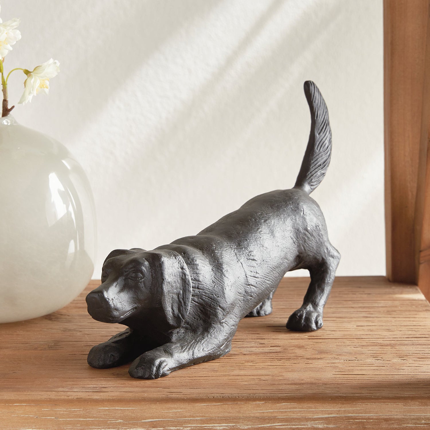 Playful Dog Sculpture