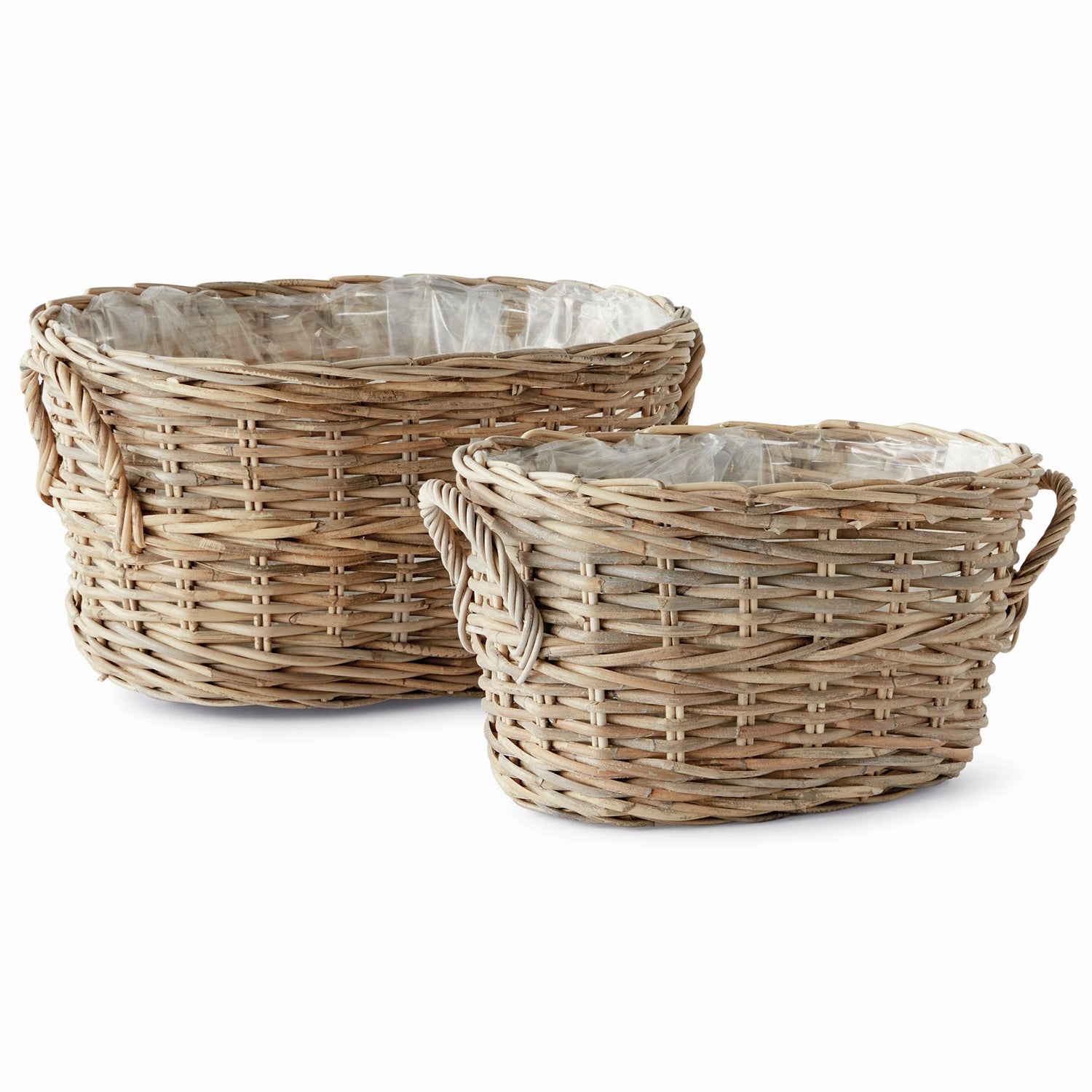 Normandy Oval Basket Planter Set of 2