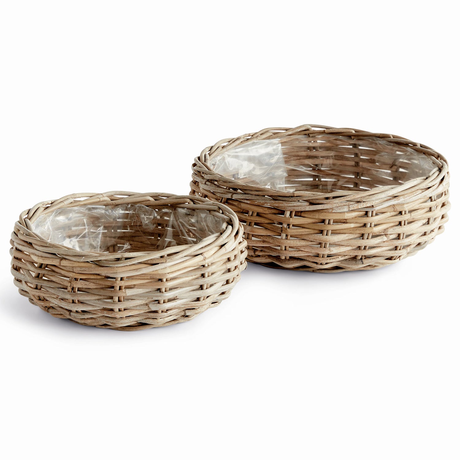 Normandy Low Basket Planter Set of 2