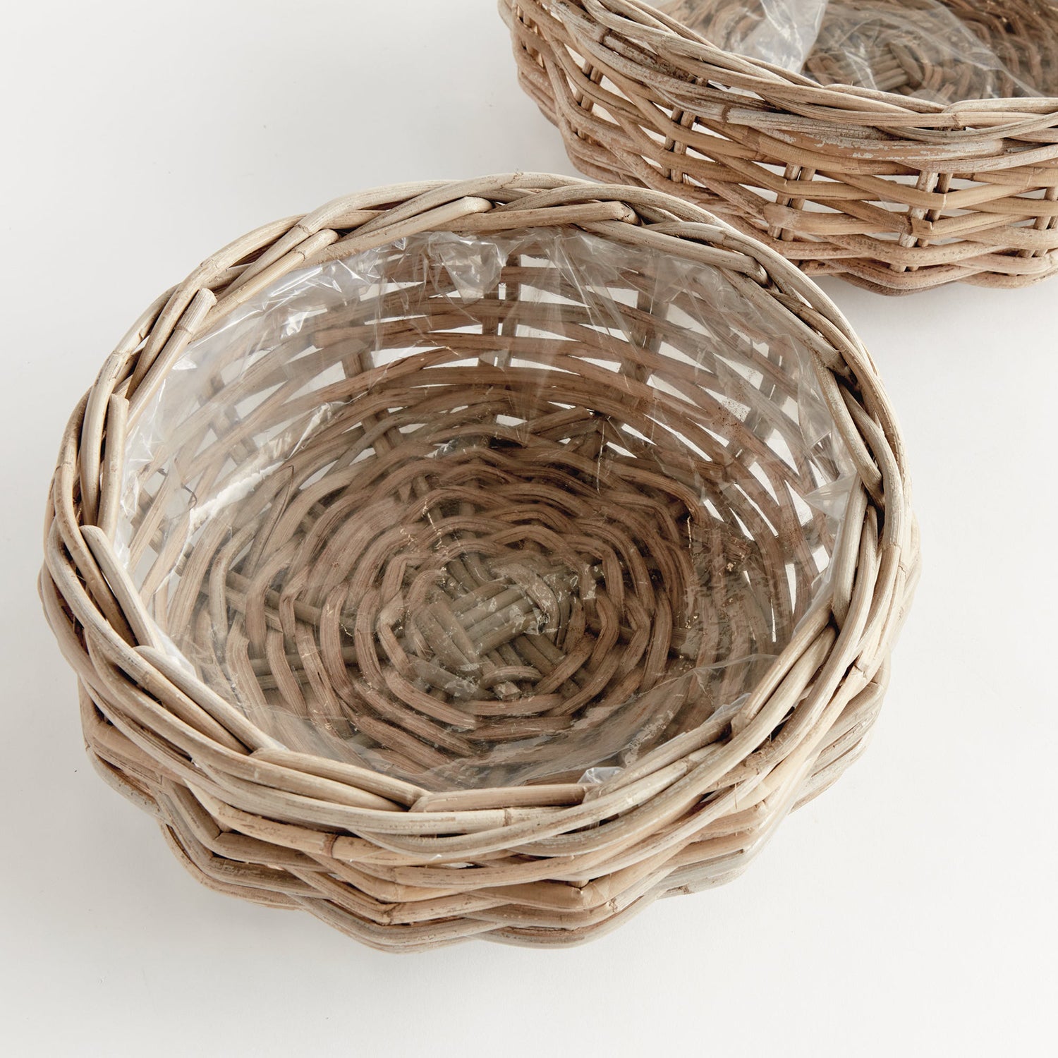 Normandy Low Basket Planter Set of 2