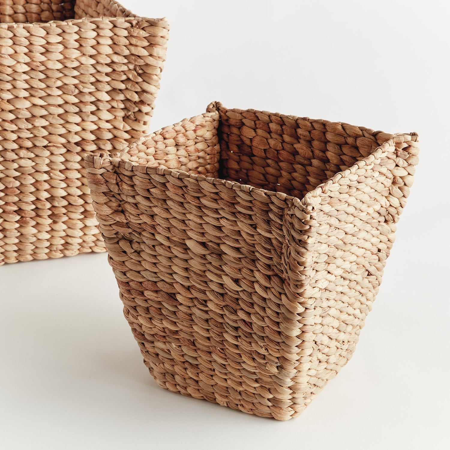 Water Hyacinth Tapered Basket Set of 2