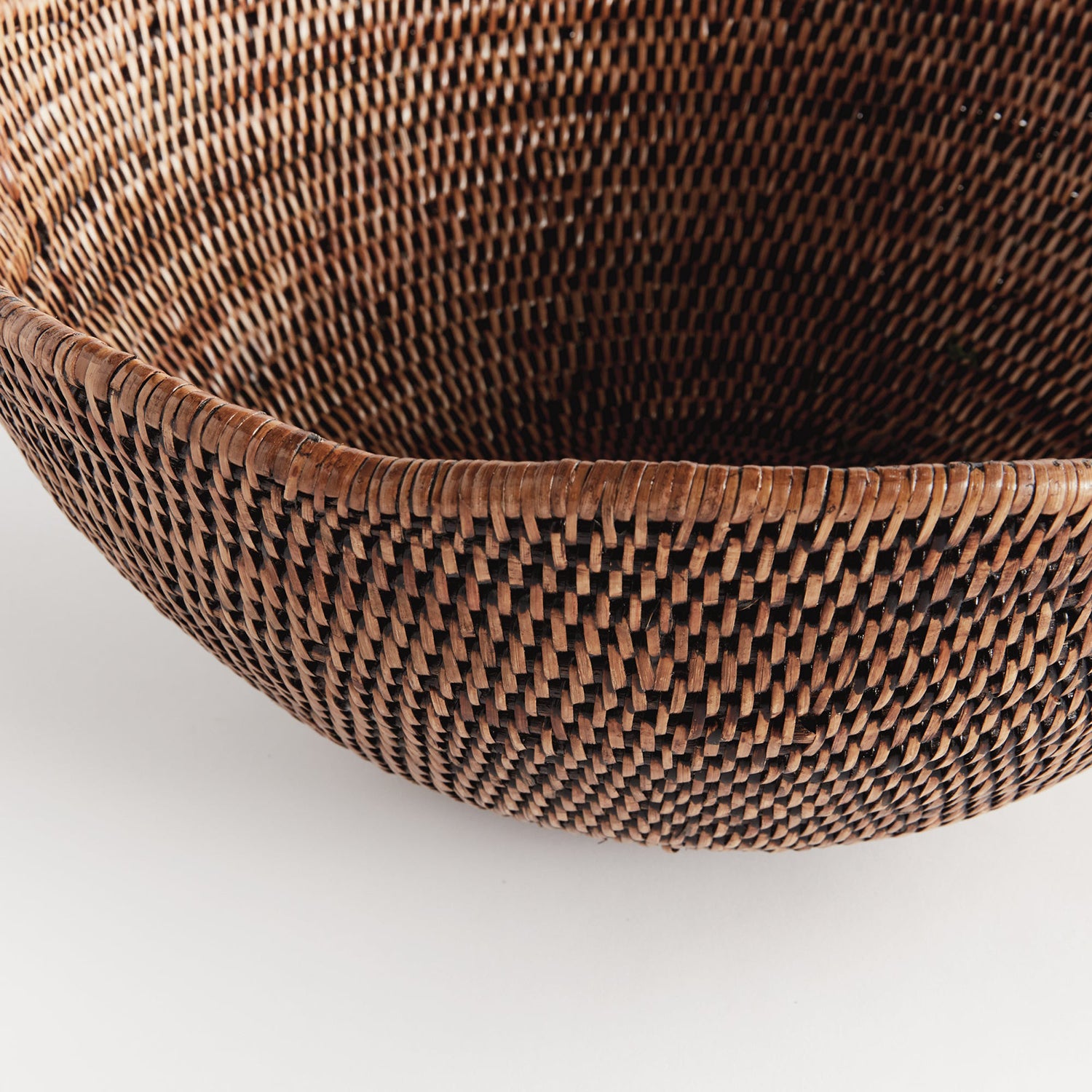 Burma Rattan Scalloped Edge Bowl