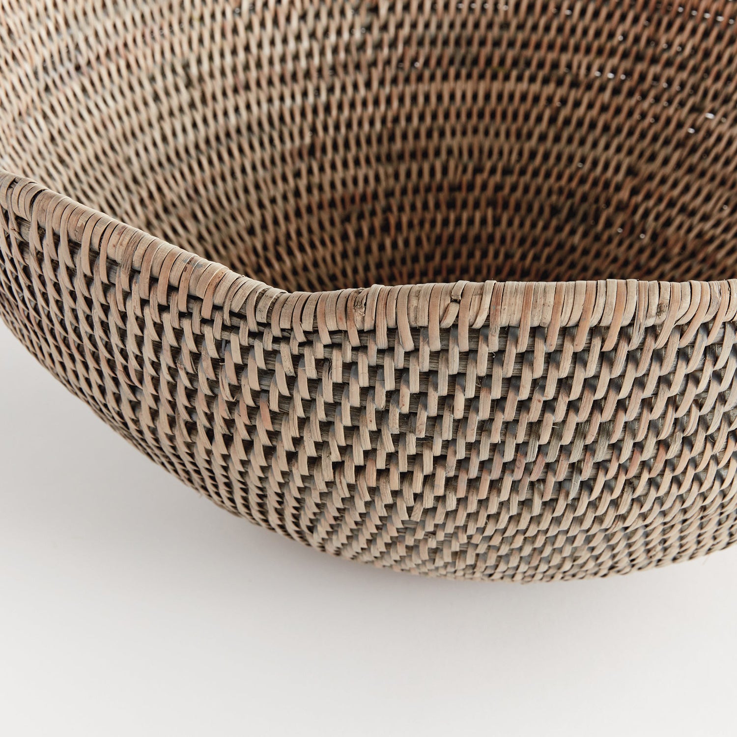 Burma Rattan Scalloped Edge Bowl