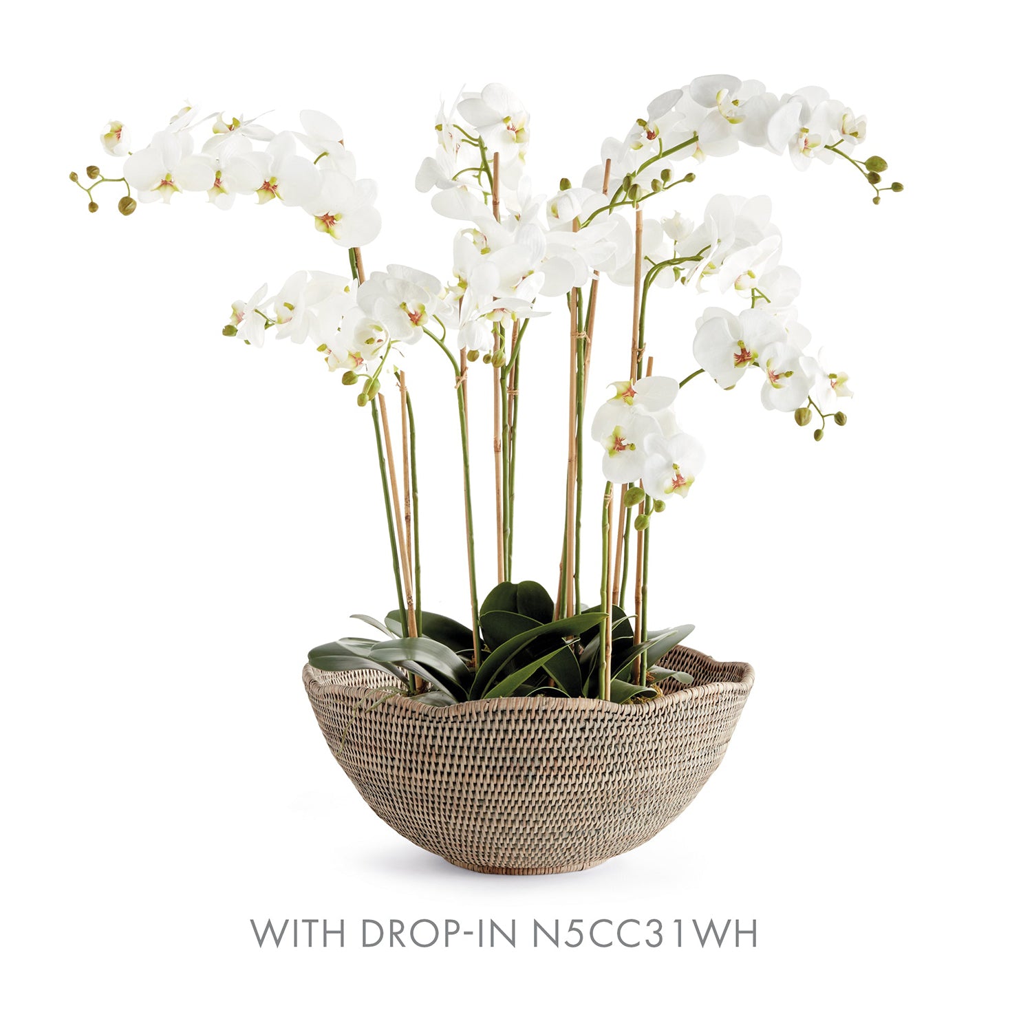 Burma Rattan Scalloped Edge Bowl