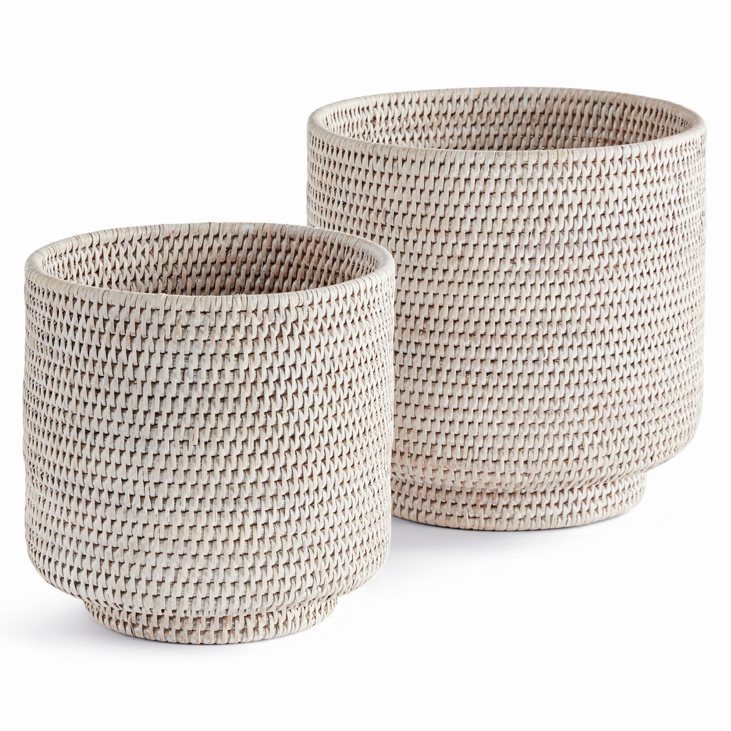 Burma Rattan Cachepot Set of 2