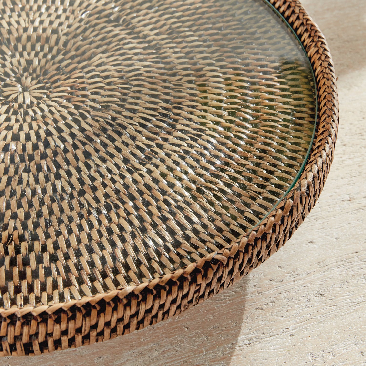 Burma Rattan Serving Stand