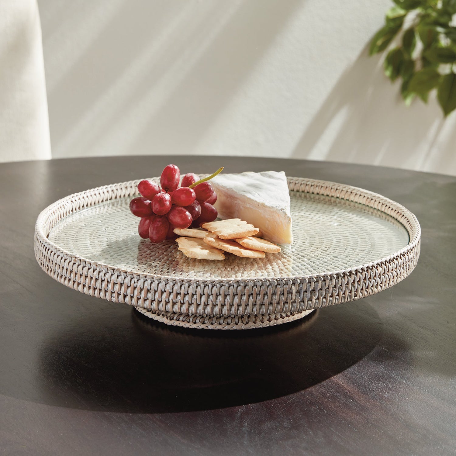 Burma Rattan Serving Stand