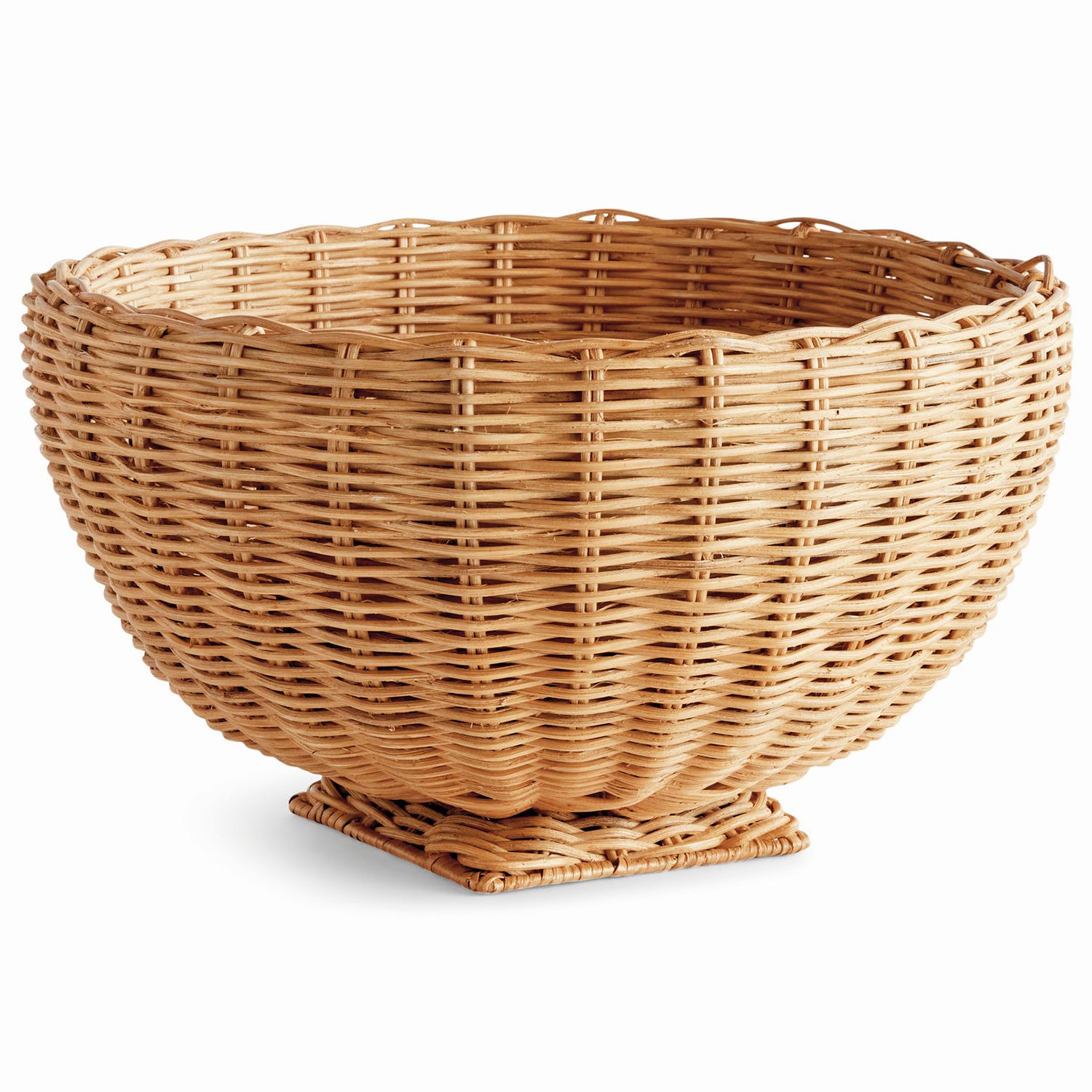 Charleston Rattan Footed Bowl