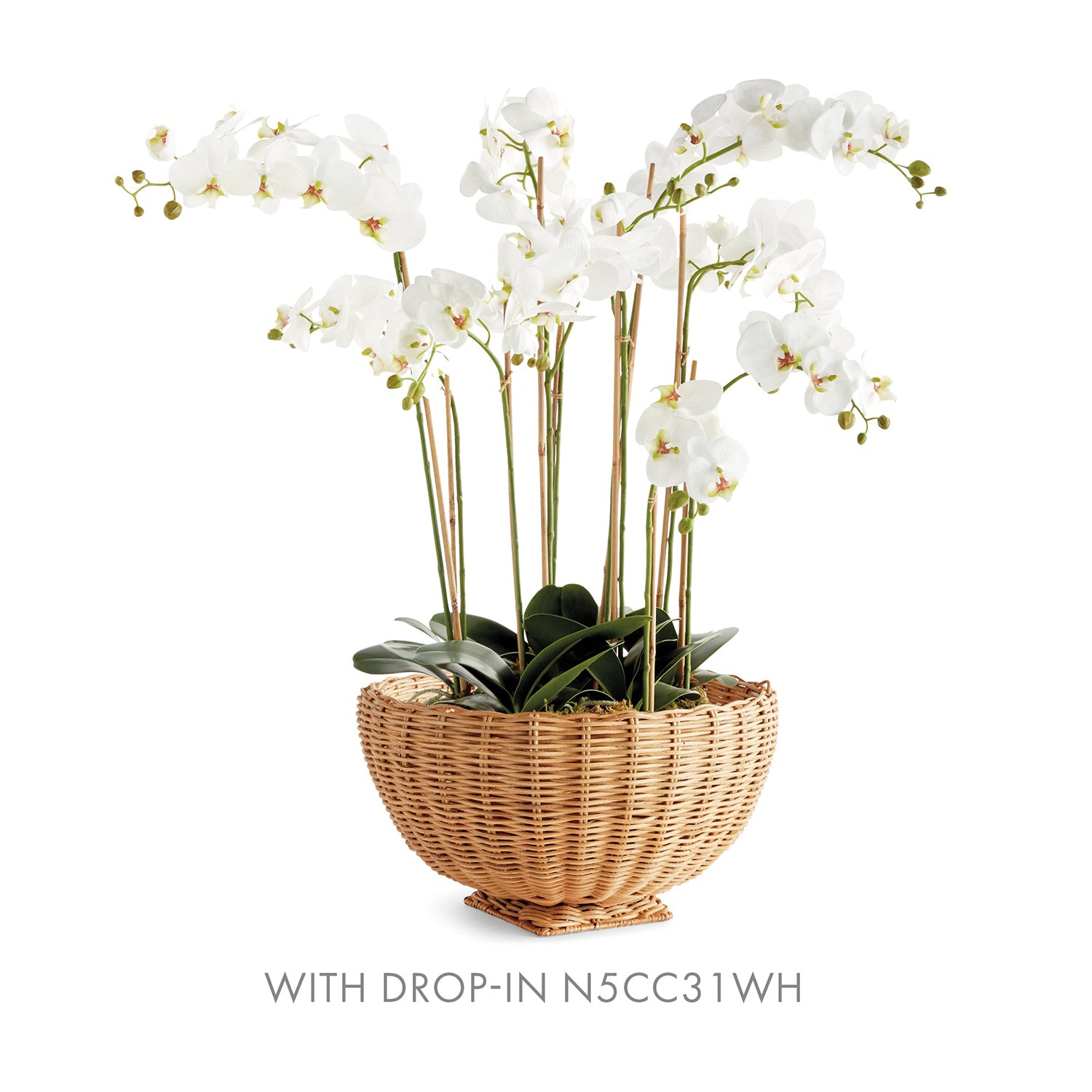 Charleston Rattan Footed Bowl