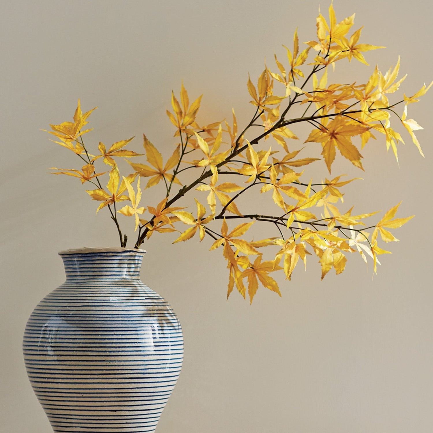 Maple Leaf Branches 41in Faux Plant Stem Set of 2 2