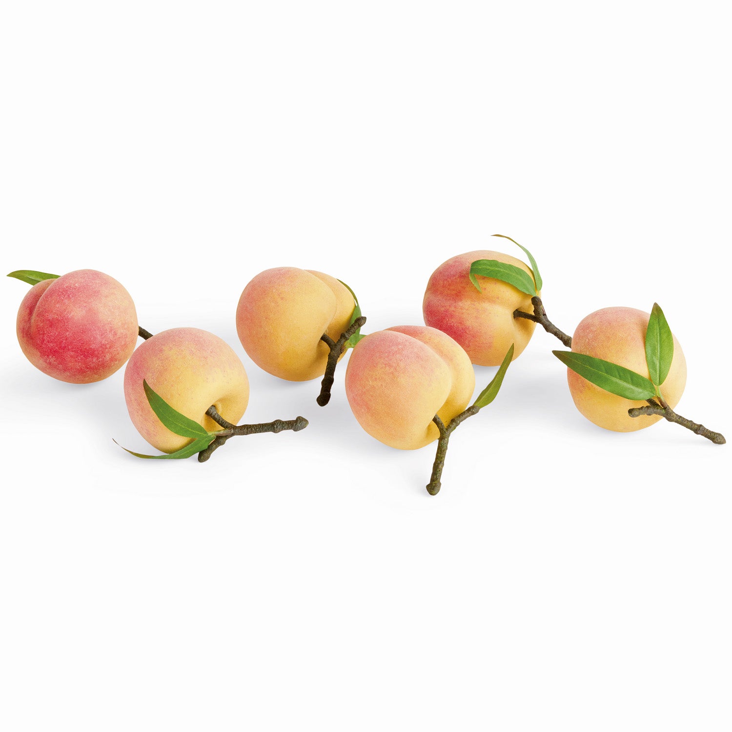 Faux Peaches Set of 6