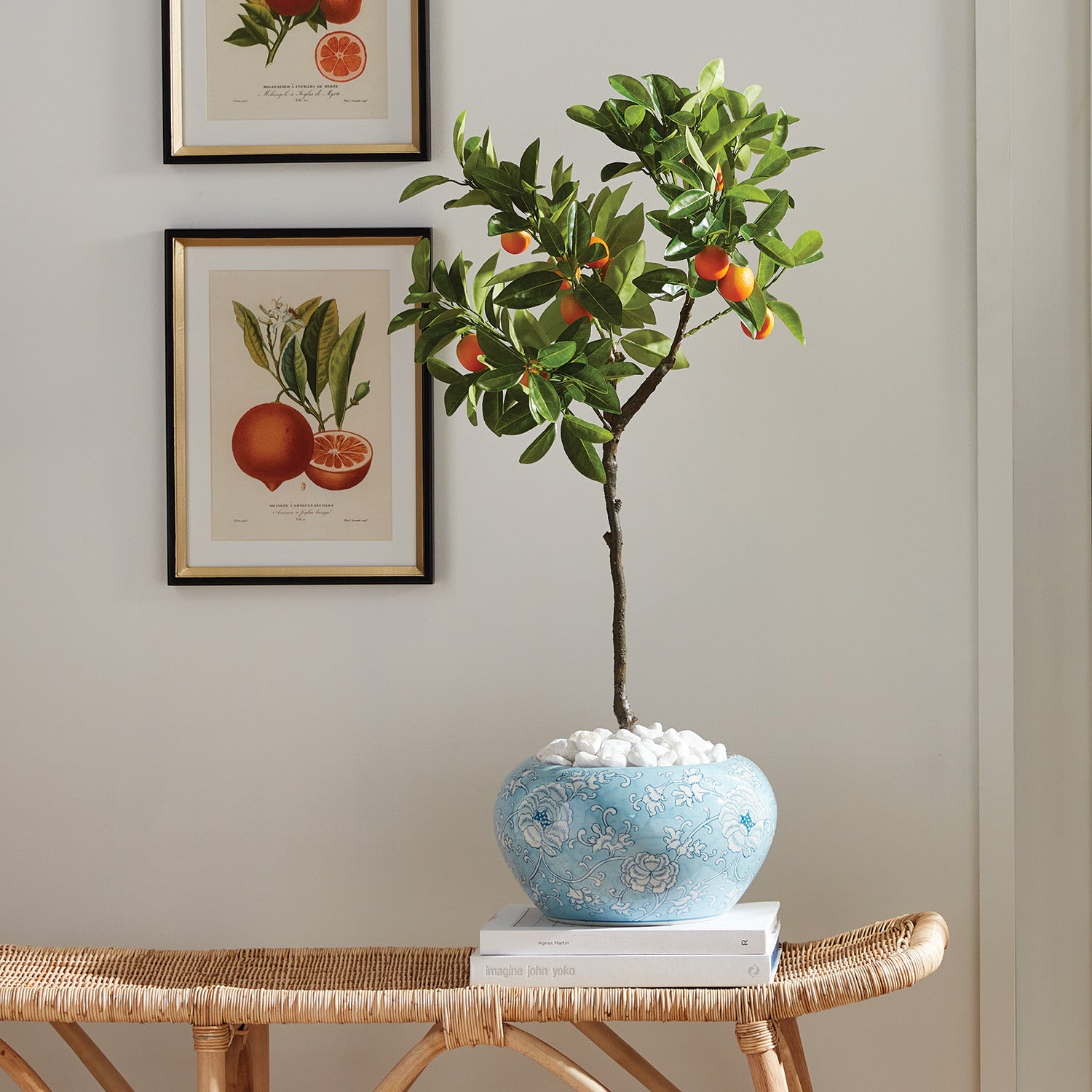 Faux Kumquat Tree 33" Drop-In Faux Plant