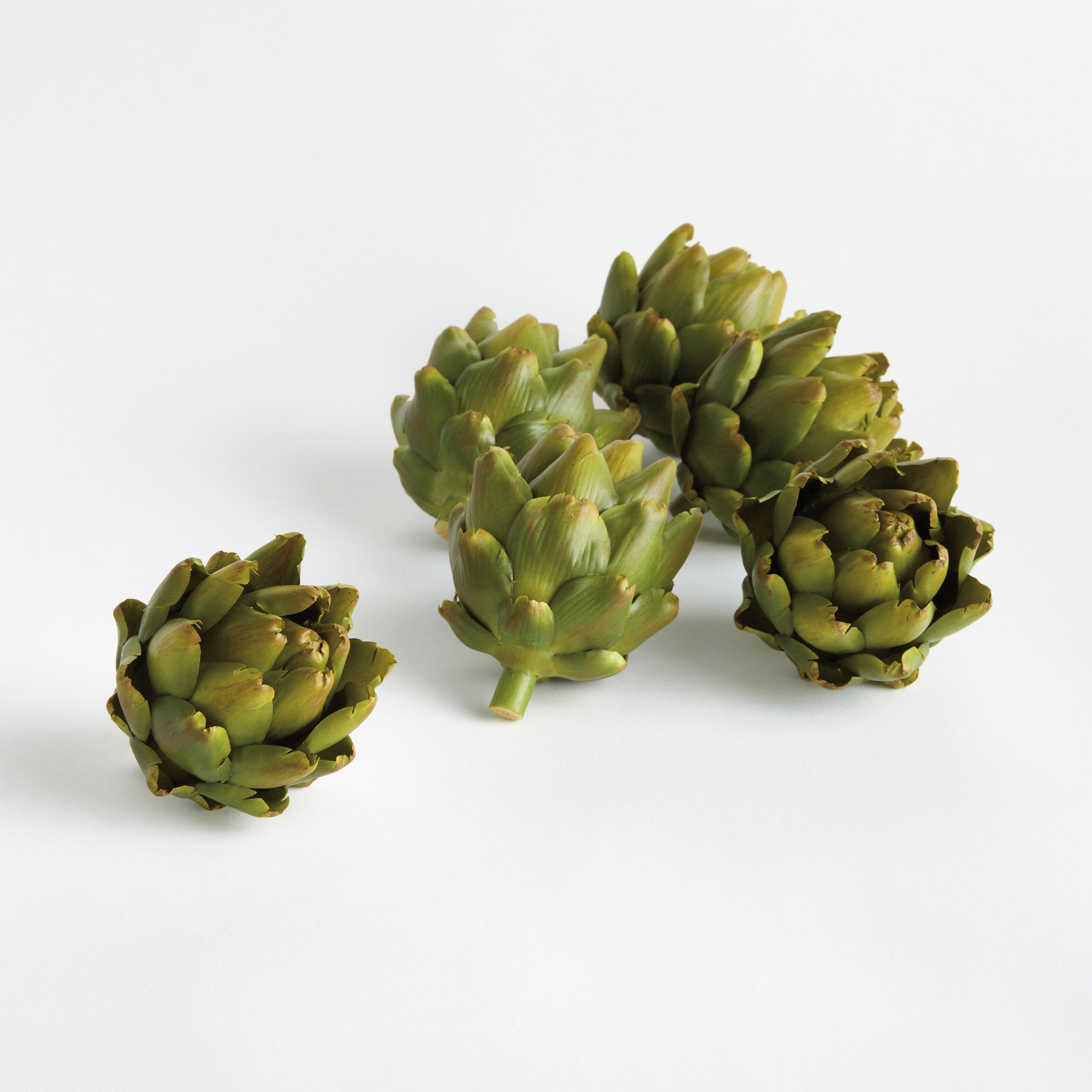 Faux Artichokes 4.5in Set of 6