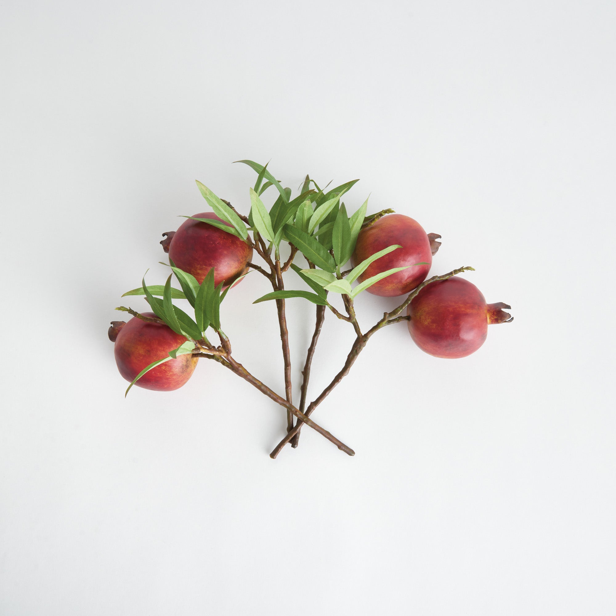 Pomegranate Picks 10in Faux Plant Stem Set of 4
