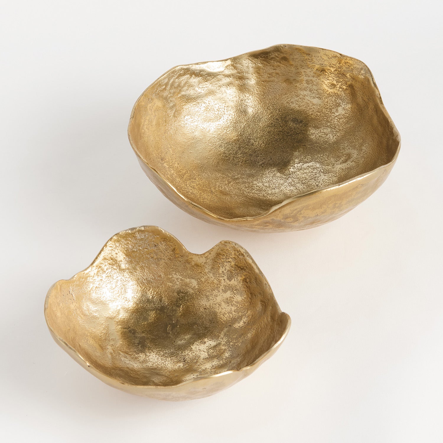 Roland Gold Organic Decorative Bowl Set of 2