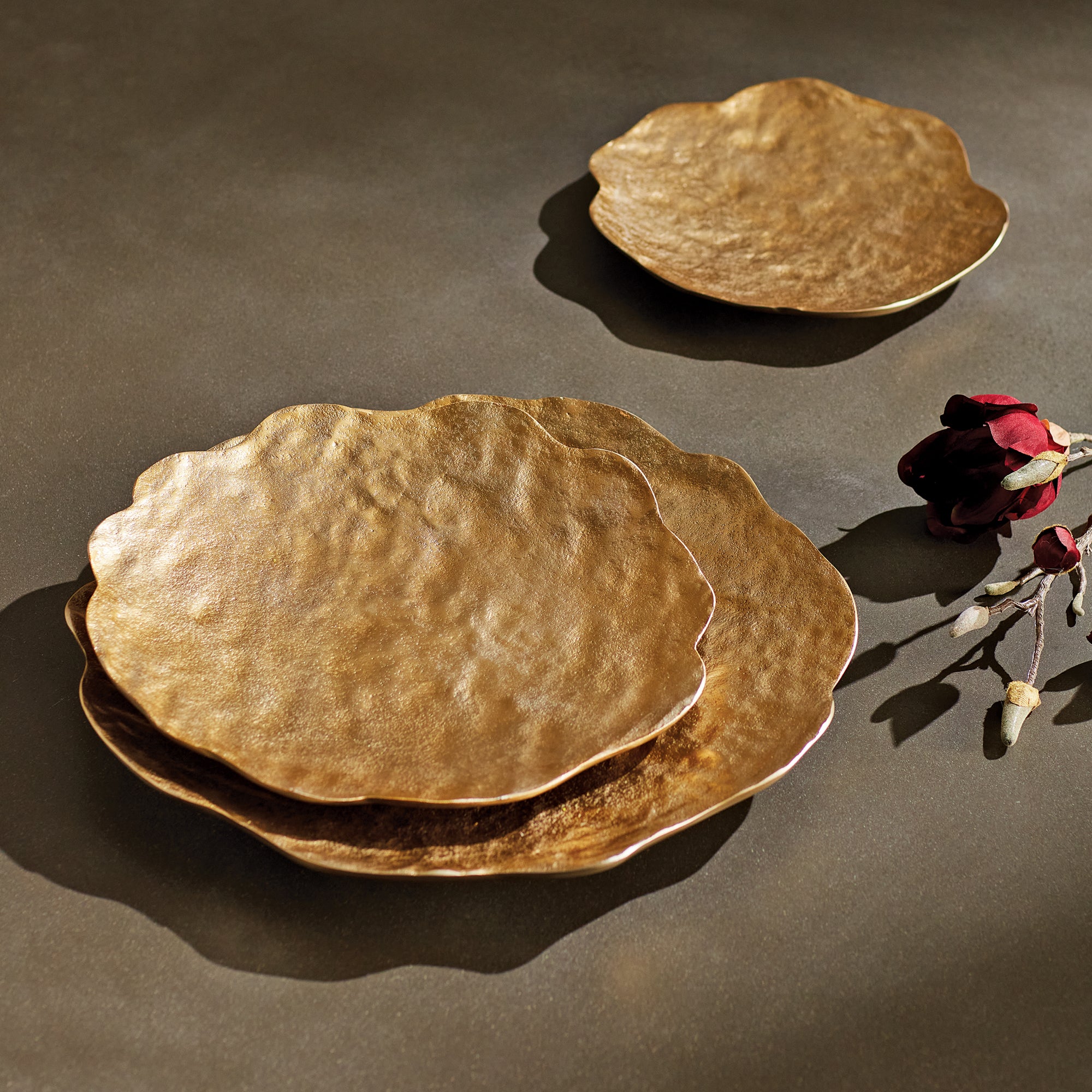 Rylee Gold Decorative Tray Set of 3