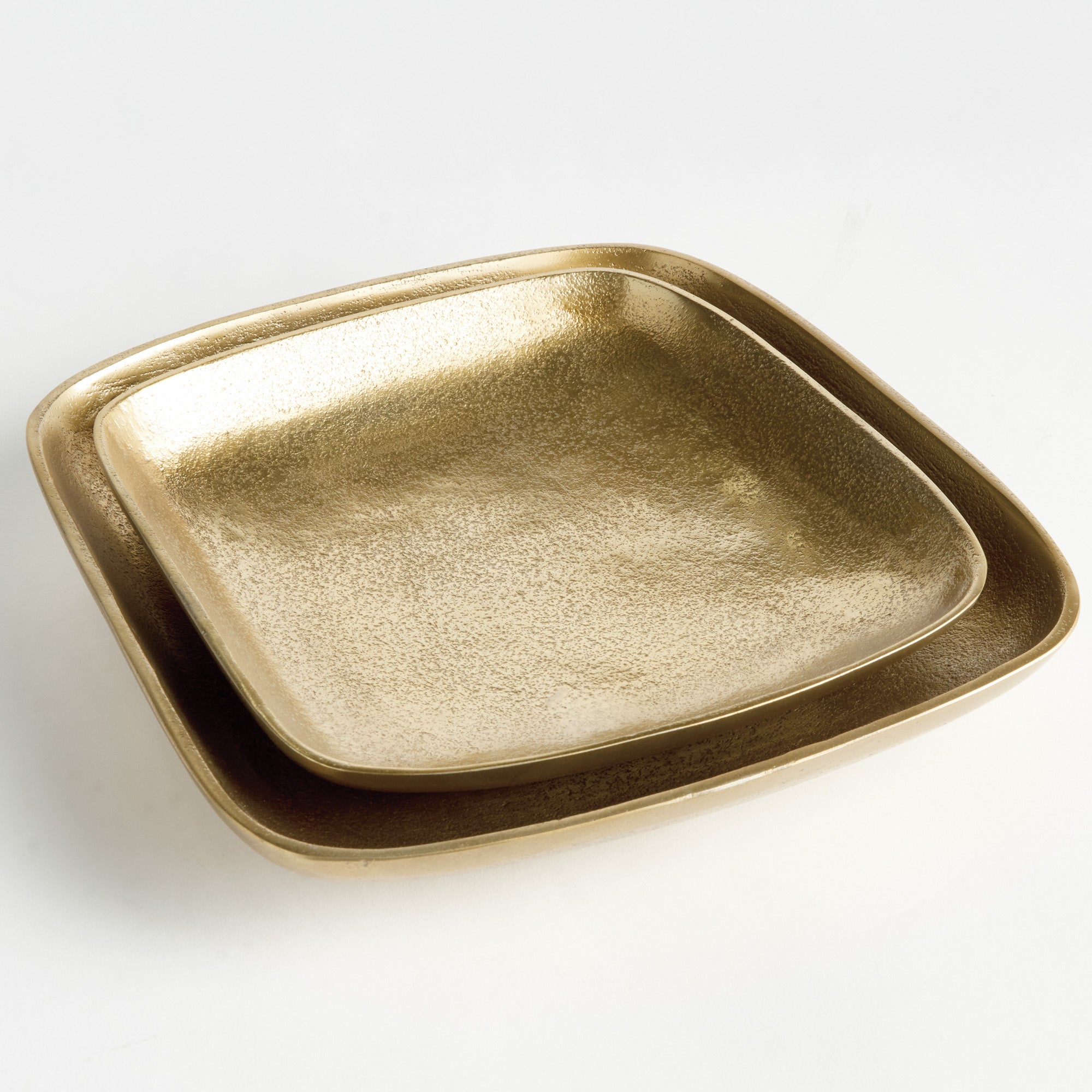 Benton Gold Decorative Tray Set of 2