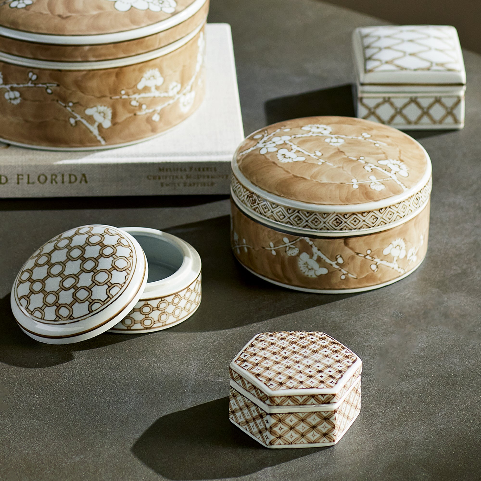 Province Lidded Boxes Set of 3