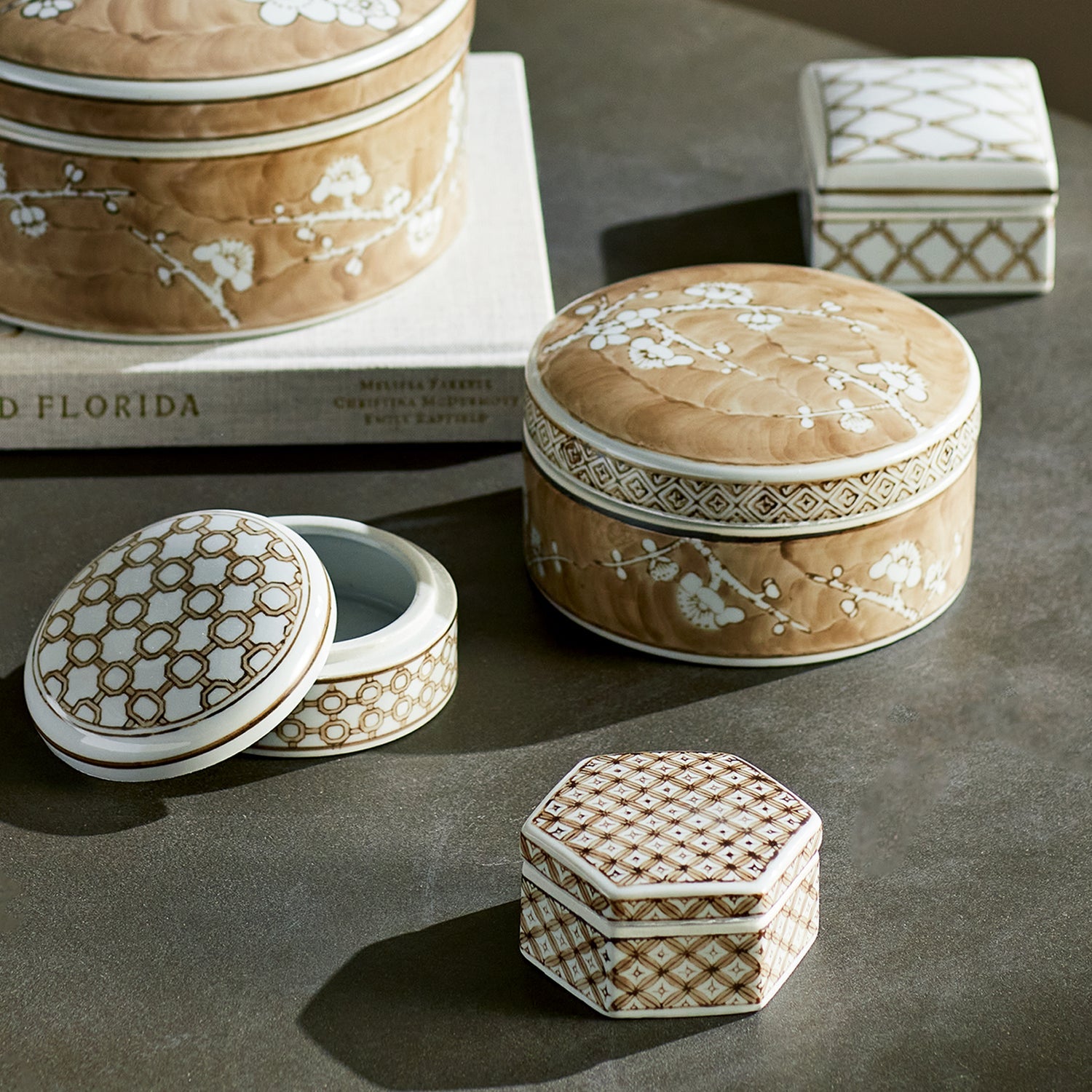 Province Lidded Boxes Set of 3