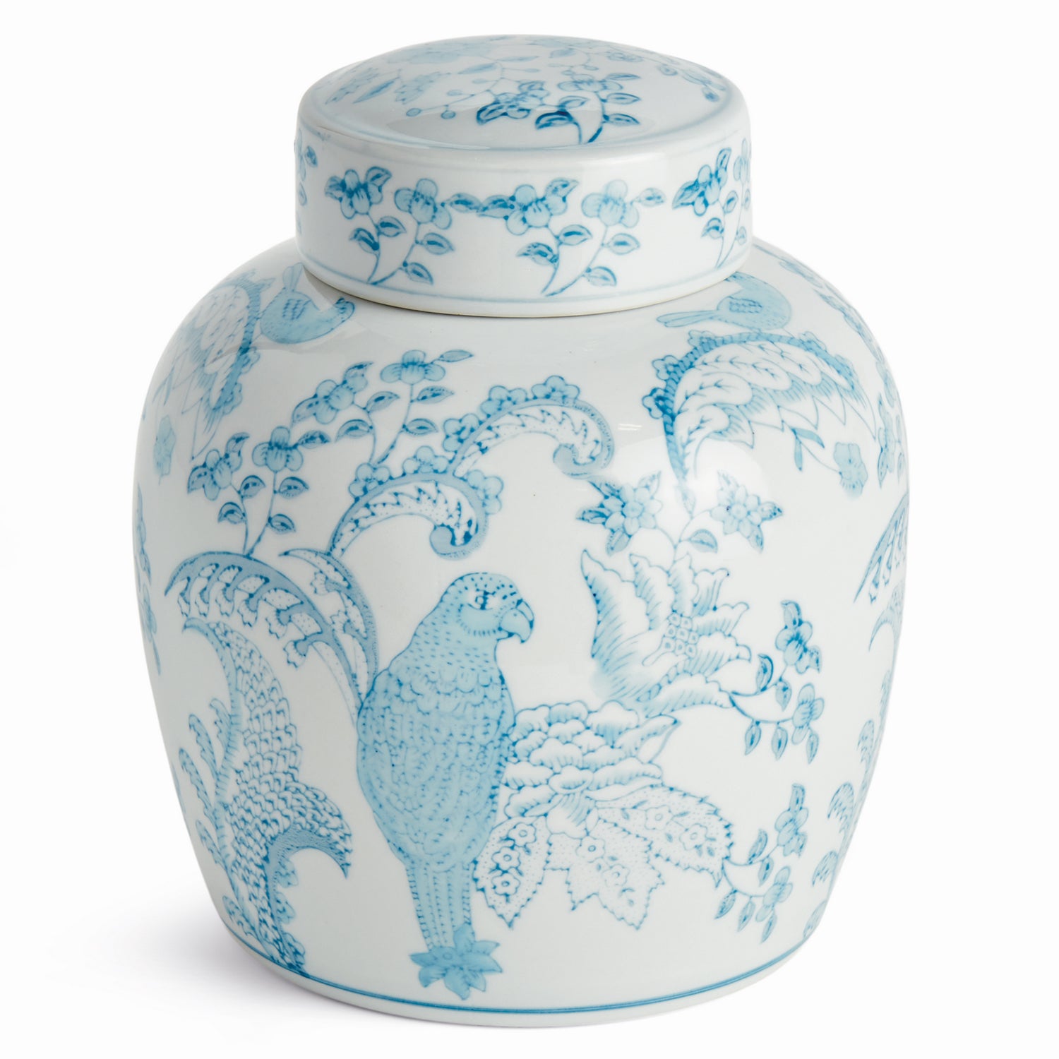 Monarch Parrot Lidded Jar