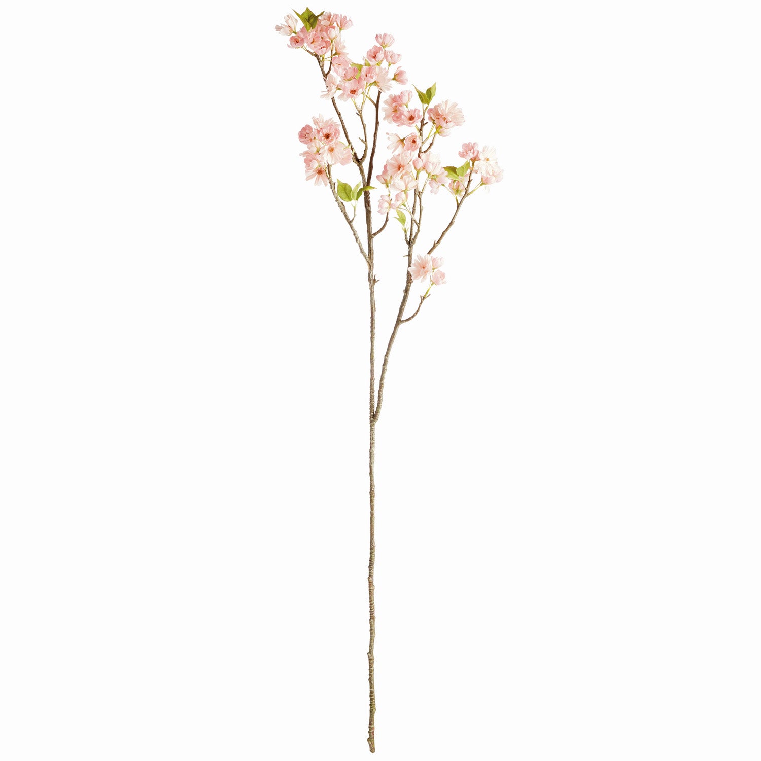 Double Cherry Blossom Branches 46in Faux Stem Set of 2
