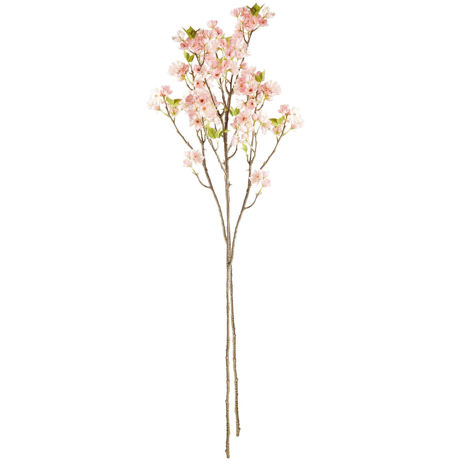 Double Cherry Blossom Branches 46in Faux Stem Set of 2
