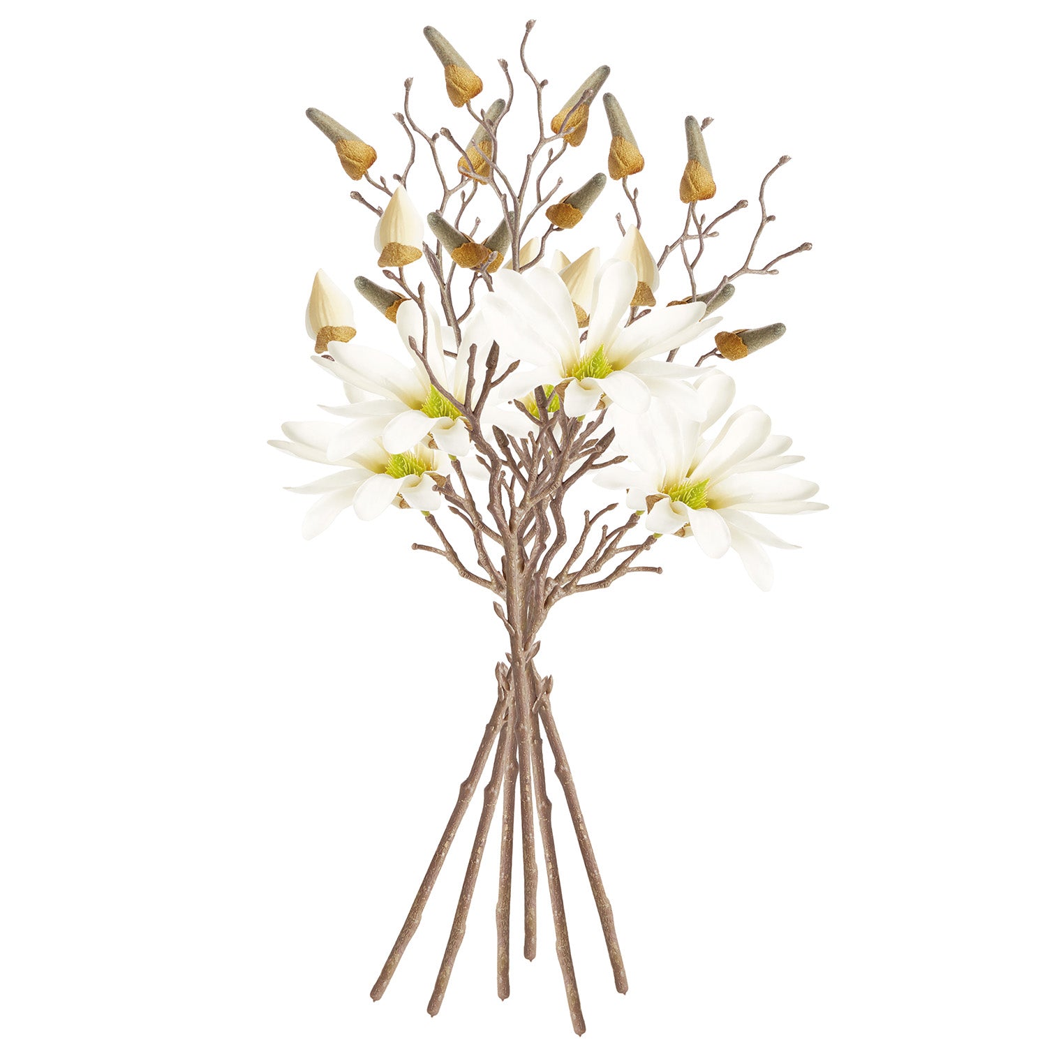 Star Magnolia 18in Faux Stem Set of 6