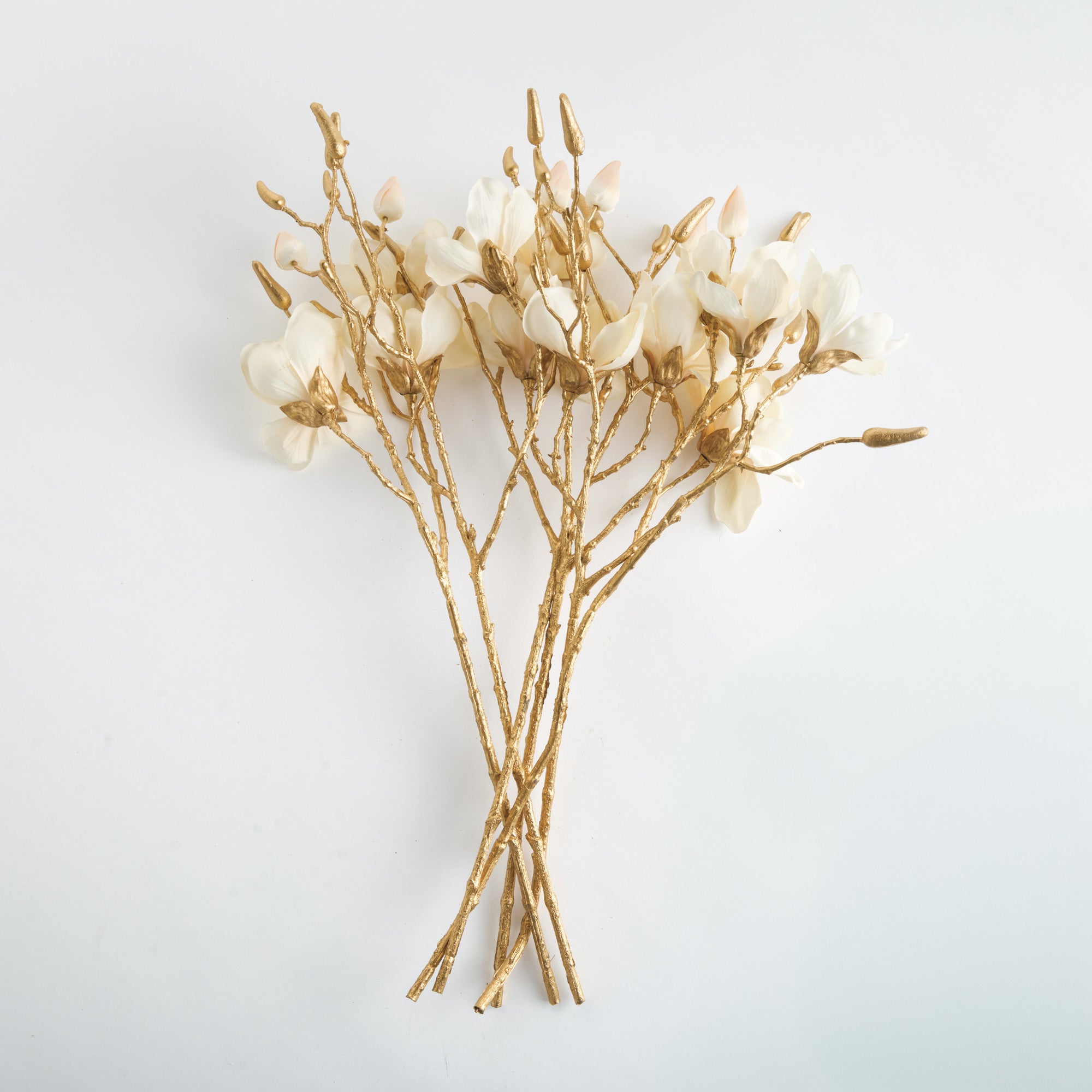 Gilded Magnolia 27in Faux Plant Stem Set of 6