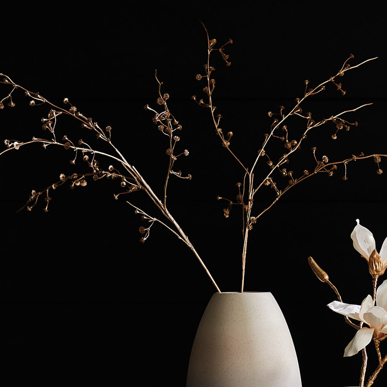 Gilded Baby's Breath 31in Faux Plant Stem Set of 4